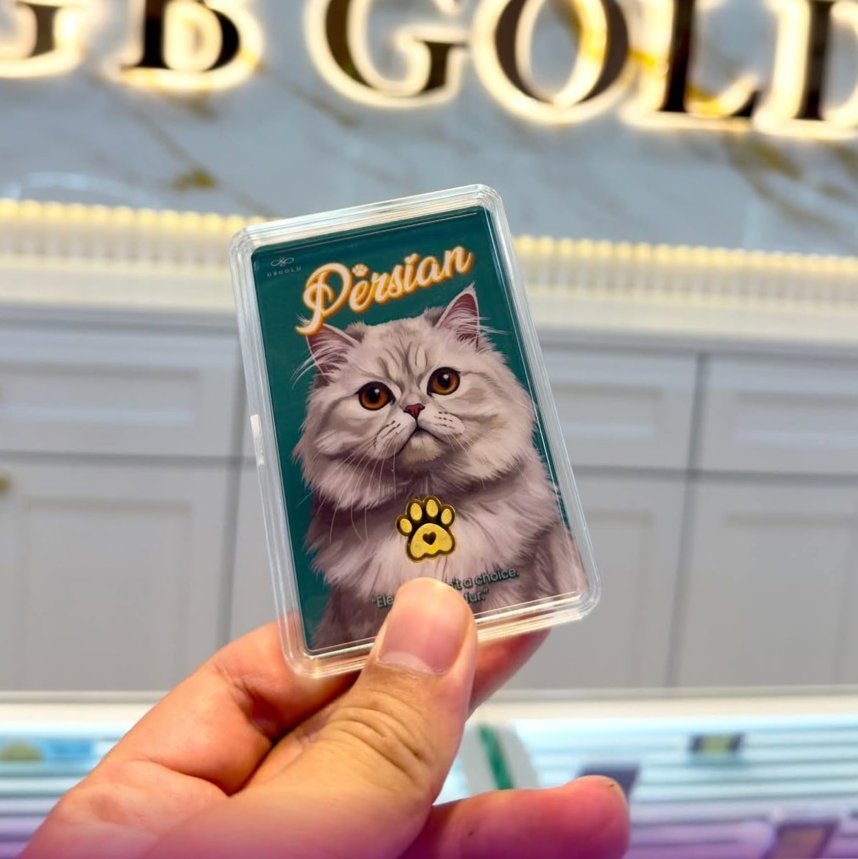 Persian Cat 1g Gold Bar - Image 3